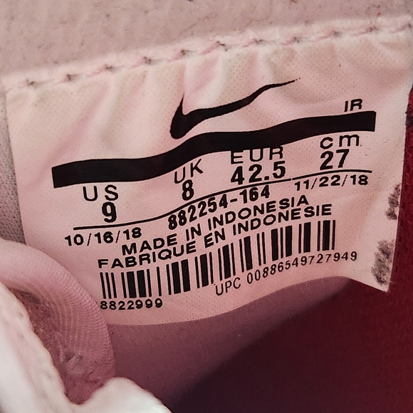 Nike Cortez Basic Leather Forrest Gump Mens Athletic Shoes Size 9 Red White Blue - Picture 9 of 9